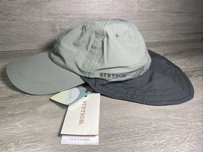 Stetson Baseball Nylon Light Green Ear Flap Sun Guard Large New With Tags - Image 1 of 4