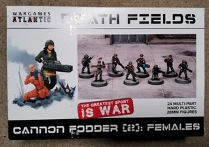 Wargames Atlantic Death Fields Cannon Fodder (2) Females (*See Per Order Flat Ra - Picture 1 of 2