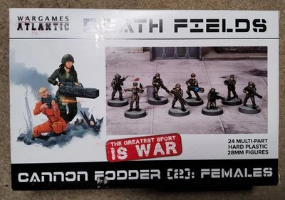 Wargames Atlantic Death Fields Cannon Fodder (2) Females (*See Per Order Flat Ra - Image 1 of 2