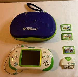 Leap Frog Leapster Explorer - System, Games, Camera, Case - Untested - Picture 1 of 2