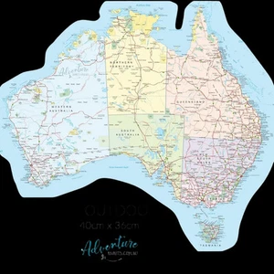 Caravanning With Kids Map of Australia Sticker - UV Outdoors, Campers, Caravans - Picture 1 of 7