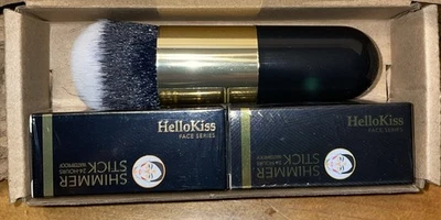 Juego de varillas brillantes Hello Kiss con cepillo de mezcla #5 y #6 Foto 1 de 4