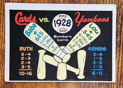 1970 Laughlin World Series #25 1928 Yankees vs Cards  - Image 1 of 2