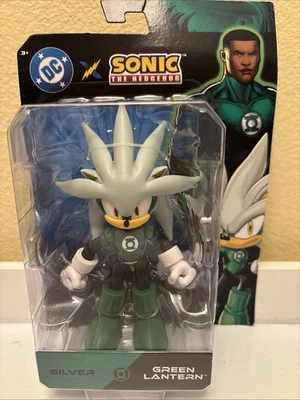 Figura de 5 pulgadas DC x Sonic the Hedgehog PLATA COMO LINTERNA VERDE Jakks Pacific 2025 Foto 1 de 3