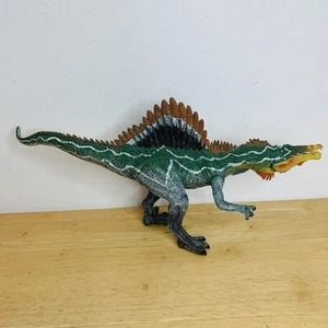 Spinosaurus Dinosaurier beweglicher Kiefer Spielzeug Figur Geschenk 12 Zoll grün Jurazeit - Bild 1 von 5