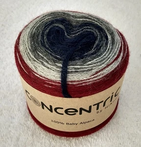 100% Baby Alpaca Concentric by Hikoo, Thomas, 200 grams = 400 Meters - Picture 1 of 3