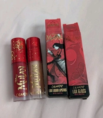 ColourPop Disney Mulan Collection Lux Liquid Lipstick lot:Strong Chi and Phoenix - Image 1 of 3