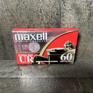 Maxell UR 60 Minute Blank Audio Cassette Tapes Recording Normal Bias NEW - Picture 1 of 4