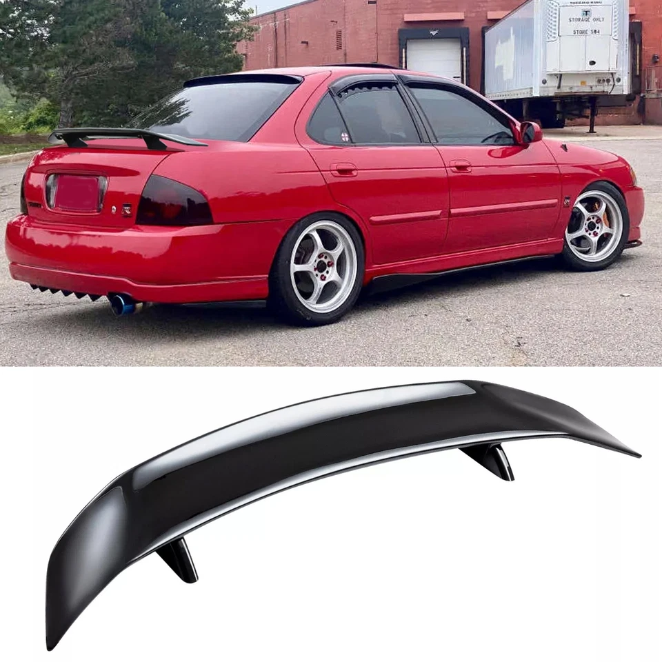 Glossy 46" GT Racing Car Rear Trunk Spoiler Lip Wing For Nissan Sentra Sedan Foto 1 de 4