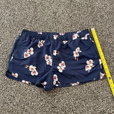 Patagonia Women's Large Barely Baggies Kalani Big Shorts 2" Floral Hawaii Blue - Image 1 of 4