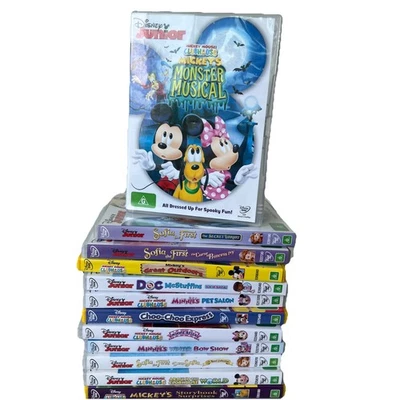 Disney Junior Mickey Mouse Clubhouse DVDs Bundle Bulk Kids Movies Reg 4 x12 - image 1 of 4