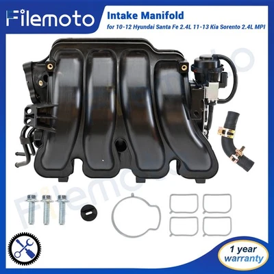 Colector de admisión para 10-12 Hyundai Santa Fe 2.4L 11-13 Kia Sorento 2.4L MPI Foto 1 de 4