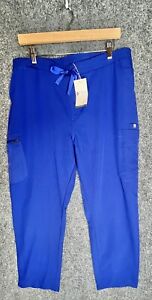 New Figs Womens XL, X-Large Royal Blue Yola Skinny Scrub Pants TW2000 Scrubs
