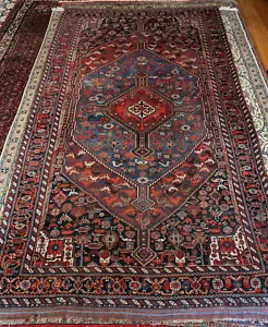 Antique Persian carpet birds gashgai - birds ghashgharks approx. 177 x 323 cm nomads - Picture 1 of 24