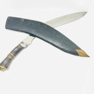 19TH CENTURY BRITISH KUKRI FIGHTING KNIFE w/SHEATH (read description) - Picture 1 of 23