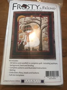 Frosty & Friend Wall Quilt Craft Kit by Rachel's of Greenfield 13" x 15" - New  - Picture 1 of 2