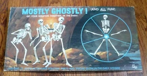 Vintage Cadaco Mostly Ghostly Glow in The Dark Skeleton Game 1975 - Picture 1 of 6