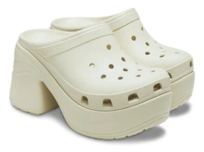 Crocs Siren Clog Hyper Pink Bone Pink Crush Black Women's Sizes 5 6 7 8 9 10 11 - Image 1 of 4