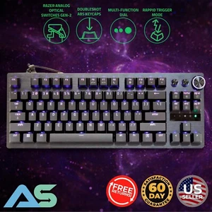 Razer Huntsman V3 Pro TKL Wired Analog Optical Switch Gaming Keyboard RZ03-0498 - Picture 1 of 14