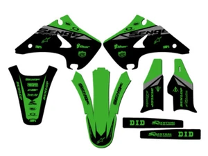 2003-2008 KX 250 BINARY Green Senge Graphics Kit Compatible with Kawasaki - Bild 1 von 10