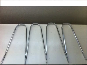 4Pcs Bicycle Fender Braces Struts w/Screws Chrome for 26" Bike Lowrider Cruiser  - Picture 1 of 3