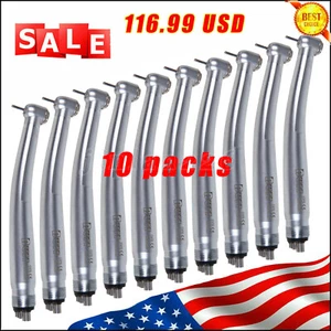 10 Stück NSK PANA MAX Style Dental High Speed Handstück Turbine Druckknopf 4 Loch - Bild 1 von 24
