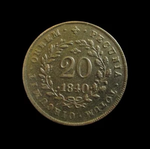 PORTUGUESE MOZAMBIQUE 20 REIS 1840 MARIA II KM 21 #63619# - Picture 1 of 2