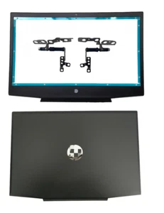 front Bezel LCD back cover Rear Lid hinge For HP Pavilion 15-CX Silver Logo - Afbeelding 1 van 4