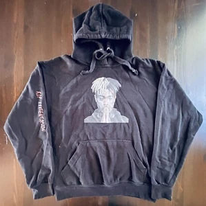 XXXTENTACION Jon Lauren Apparel Black Hoodie Sweatshirt RIP XXX Size MEDIUM… - Picture 1 of 8