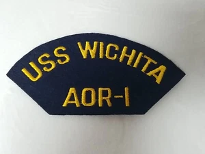 Cold War/Vietnam? US NAVY PATCH USS WICHITA AOR1-SERVICE-ORIGINAL - Picture 1 of 4