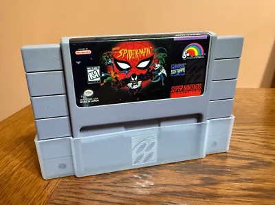 Spider-Man SNES (Super Nintendo, 1994) Auth Game Cart! Awesome Condition!!! - Image 1 of 4