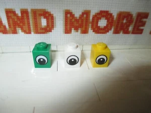 Lego - Brick 1x1 Eye White Pupil Pattern 3005pb011 - Choose Color & Quantity - Picture 1 of 1