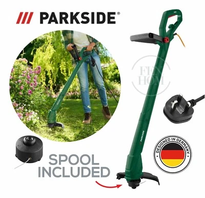 Parkside 300W Electric Lawn Trimmer Grass Strimmer Edge Cutter String Garden New - Image 1 of 4