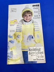 Rare Fluppy & Friends Disney Knit And Crochet Simplicity Rare! - Picture 1 of 3