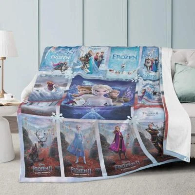 Personlaized Disney Frozen Fleece Plush Fleece Blanket, Disney Princess Fleece - Image 1 of 4