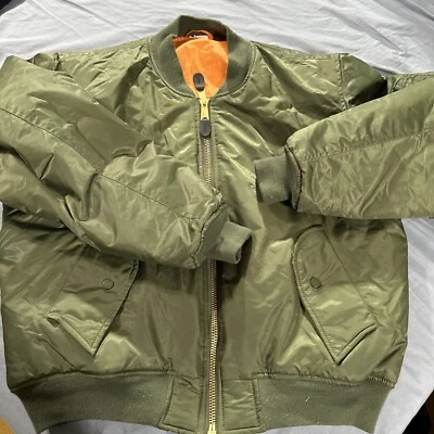 Flight Flyer’s Jacket Men’s Intermediate MA-1 Size Large Fox Outdoor Products - Image 1 of 4