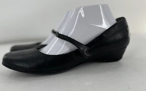 Vtg Y2K Mary Jane Shoes Sz 9 Black Low Heel Whimsi Academia Ballet Lolita Black - Picture 1 of 12