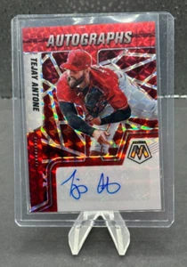 2022 Panini Mosaico Autografi Tejay Antone Red Prizm Auto Cincinnati Reds - Foto 1 di 2