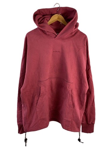 Felpa con cappuccio Acne Studios mini logo M cotone rosa FN MN SWEA000261 usata