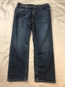 Levi Strauss 505 Jeans Mens 36x27 Blue Straight Leg - Picture 1 of 14