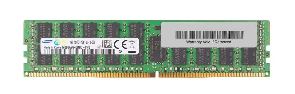SAMSUNG 16GB (1*16GB) 2RX4 PC4-17000P-R DDR4-2133MHZ RDIMM (M393A2G40DB0-CPB) - Image 1 of 1