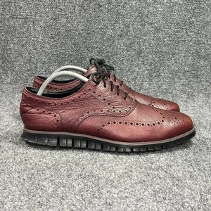 Vestido informal Cole Haan Zerogrand sin puntada punta de ala Oxford para hombre 13W borgoña - Imagen 1 de 14