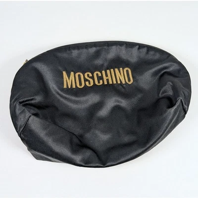 Auténtico bolso Moschino Redwall 40970 vintage años 90 negro y dorado con cremallera *LEER Foto 1 de 4