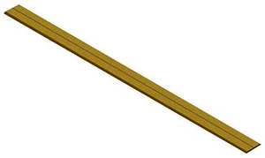 Midwest Products escala HO modelo ferrocarril/pista de tren corcho plataforma de carretera tira de 36" - Imagen 1 de 1