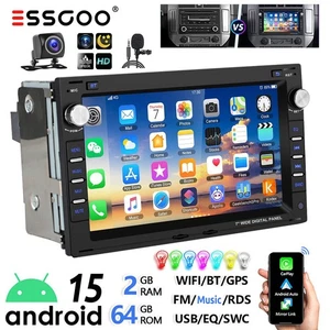 Für VW Polo 9N Golf 4 Passat B5 T5 Android 15 2+64G Autoradio Carplay GPS Kamera - Bild 1 von 15