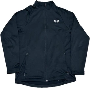 Under Armour Herren Größe Small Activewear Jacke leicht schwarz Reißverschluss lockere Passform - Bild 1 von 7