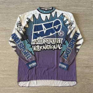 Camiseta deportiva de motocross vintage 1993 AXO Sport DyeMax XL - Imagen 1 de 4