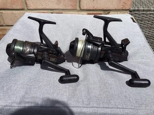 Shimano Triton 3500 Baitrunner Reels X2 Made In Japan Used Carp Fishing Gear - Picture 1 of 24