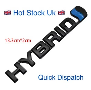 Logotipo emblema insignia híbrida de metal negro 3D para Toyota Prius RAV4 Yaris pequeño - Imagen 1 de 3