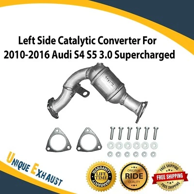Convertidor catalítico izquierdo para Audi S4 S5 3.0 modelos supercargadores 2010-2016 Foto 1 de 4